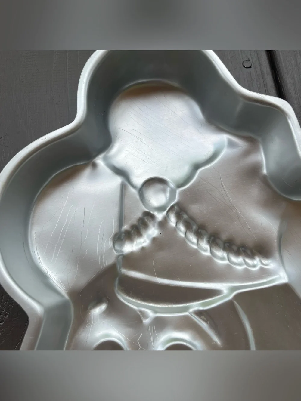 Vintage 1970s Disney Band Leader Mickey Mouse Head Wilton Cake Pan Aluminum Mold